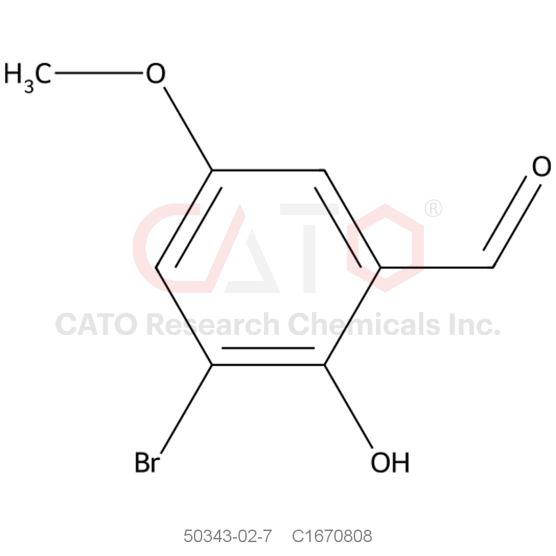CAS No.:50343-02-7,3-Bromo-2-hydroxy-5-methoxybenzaldehyde