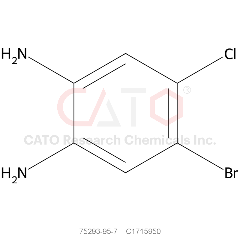CAS No.:75293-95-7,4-Bromo-5-chlorobenzene-1,2-diamine
