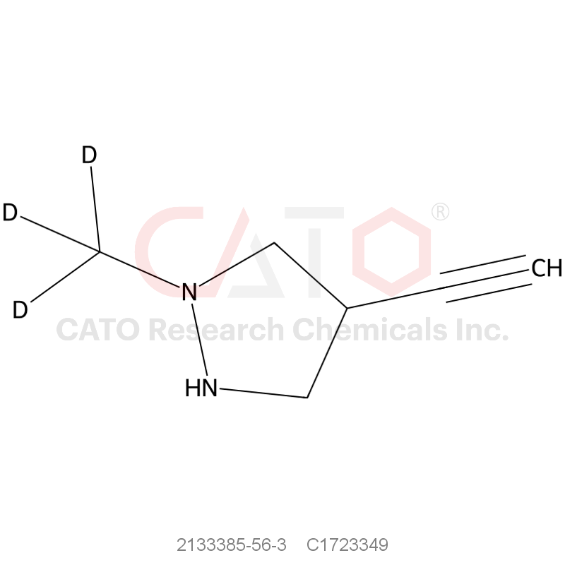 CAS No.:2133385-56-3,4-ethynyl-1-(trideuteriomethyl)pyrazole