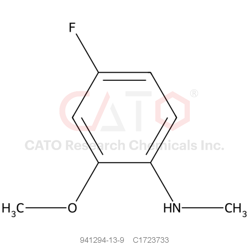 CAS No.:941294-13-9,4-Fluoro-2-methoxy-N-methylaniline