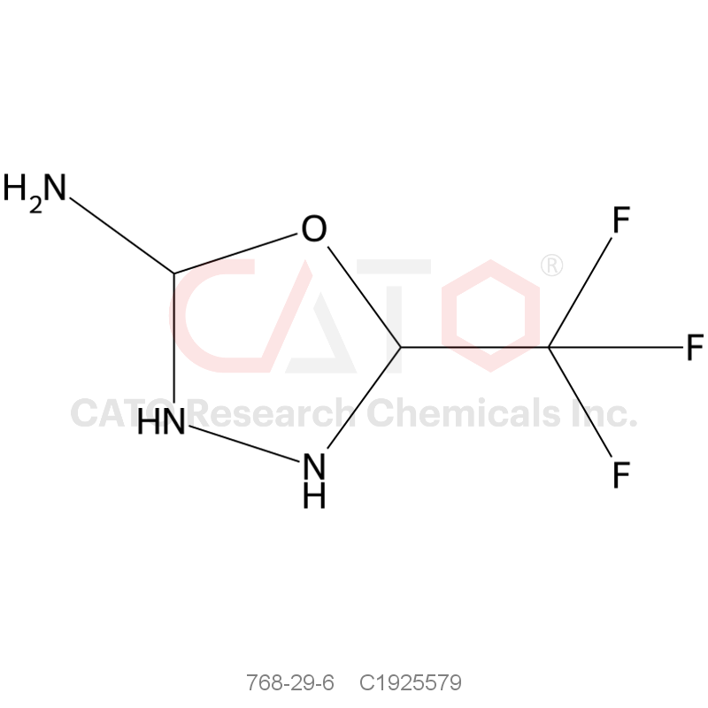 CAS No.:768-29-6,2-Amino-5-trifluoromethyl-1,3,4-oxadiazole
5-(trifluoromethyl)-1,3,4-oxadiazol-2-amine
5-trifluoromethyl-1,3,4-oxadiazol-2-ylamine
768-29-6