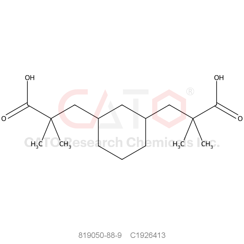 CAS No.:819050-88-9,819050-88-9
alpha,alpha,alpha',alpha'-Tetramethyl-1,3-benzenedipropionic Acid
MFCD08276874
3,3'-(1,3-Phenylene)bis(2,2-dimethylpropanoic Acid)