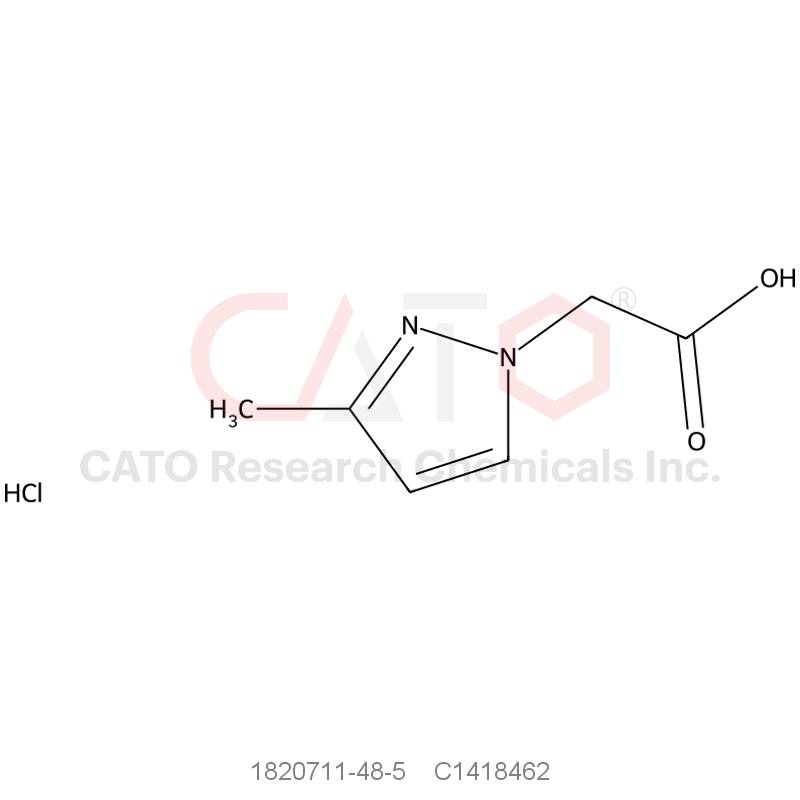 CAS No.:1820711-48-5,2-(3-methyl-1H-pyrazol-1-yl)acetic acid hydrochloride