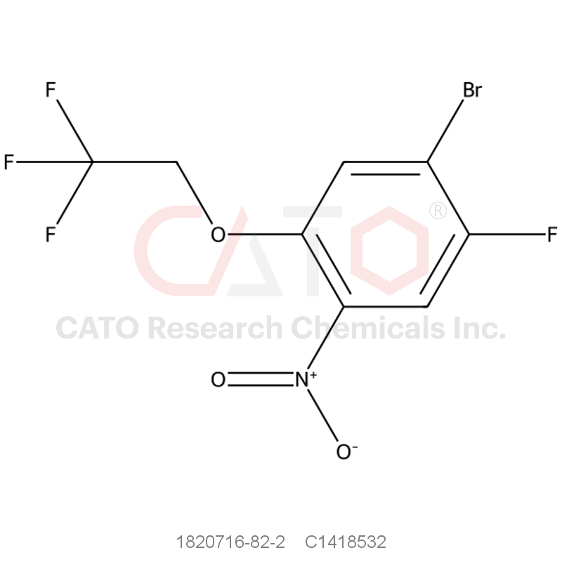 CAS No.:1820716-82-2,1-Bromo-2-fluoro-4-nitro-5-(2,2,2-trifluoroethoxy)benzene