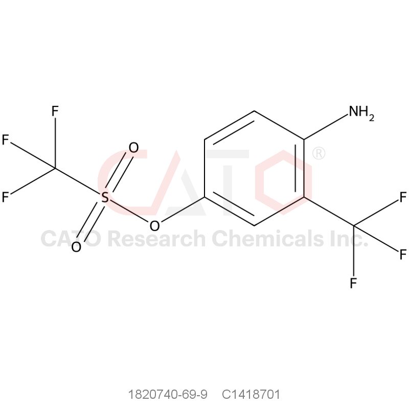 CAS No.:1820740-69-9,4-Amino-3-(trifluoromethyl)phenyl trifluoromethanesulfonate