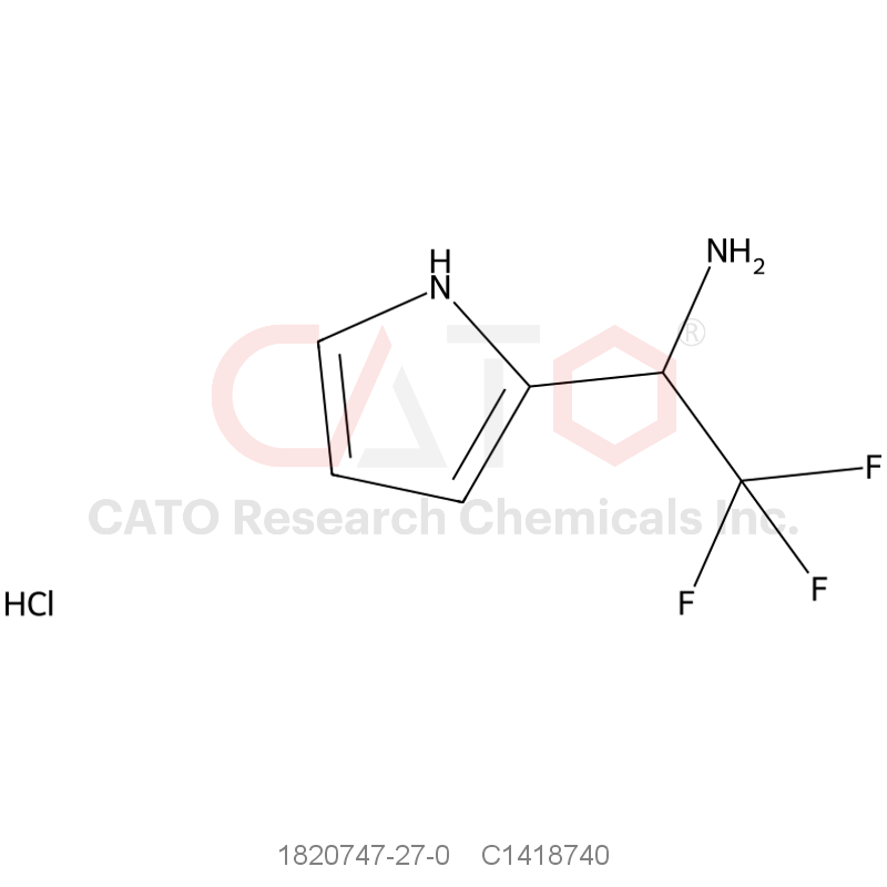 CAS No.:1820747-27-0,2,2,2-trifluoro-1-(1H-pyrrol-2-yl)ethan-1-amine hydrochloride