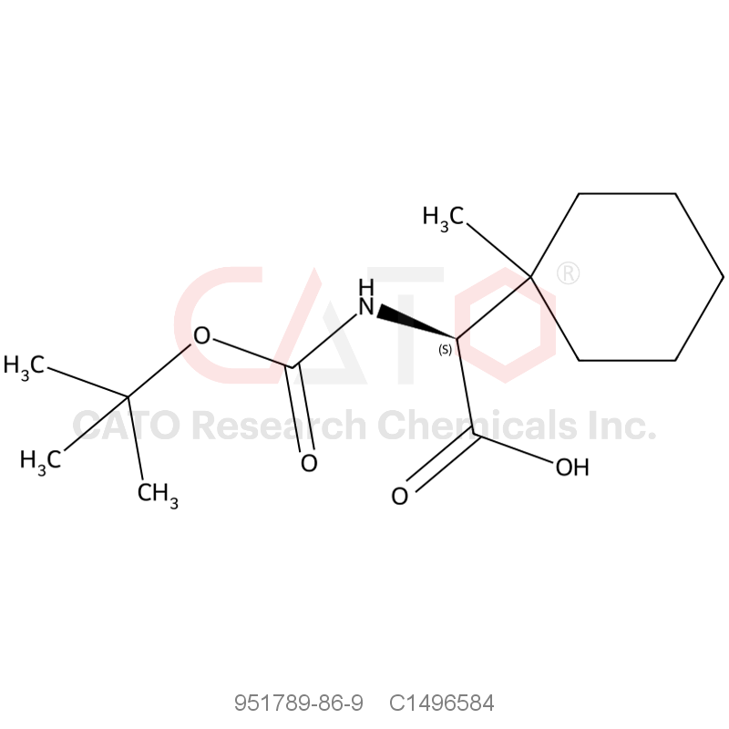 CAS No.:951789-86-9,(S)-2-((tert-butoxycarbonyl)amino)-2-(1-methylcyclohexyl)acetic acid