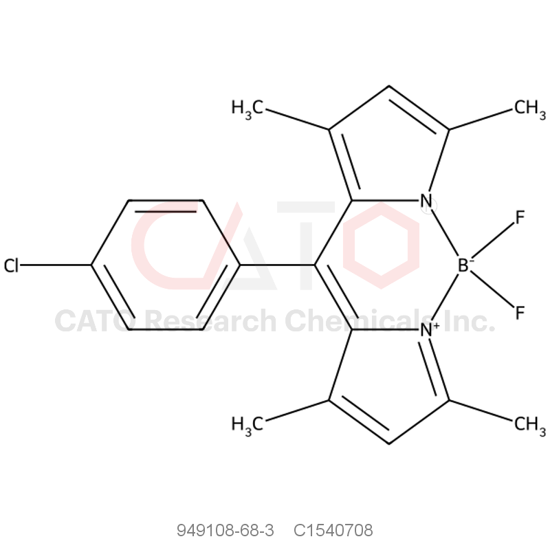 CAS No.:949108-68-3,10-(4-Chlorophenyl)-5,5-difluoro-1,3,7,9-tetramethyl-5H-dipyrrolo[1,2-c:2',1'-f][1,3,2]diazaborinin-4-ium-5-uide