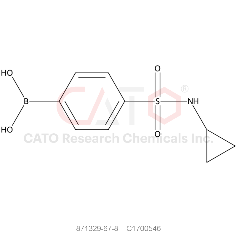 CAS No.:871329-67-8,4-(Cyclopropylsulfamoyl)phenylboronic Acid