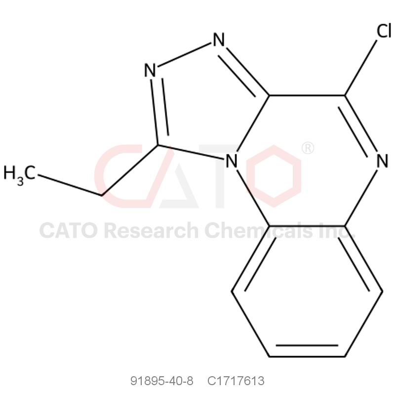 CAS No.:91895-40-8,4-Chloro-1-ethyl-[1,2,4]triazolo[4,3-a]quinoxaline