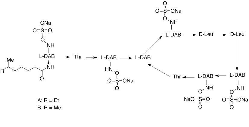 Sodium Colistin Methanesulfonate (Technical Grade) CAS 8068-28-8 chemical structure