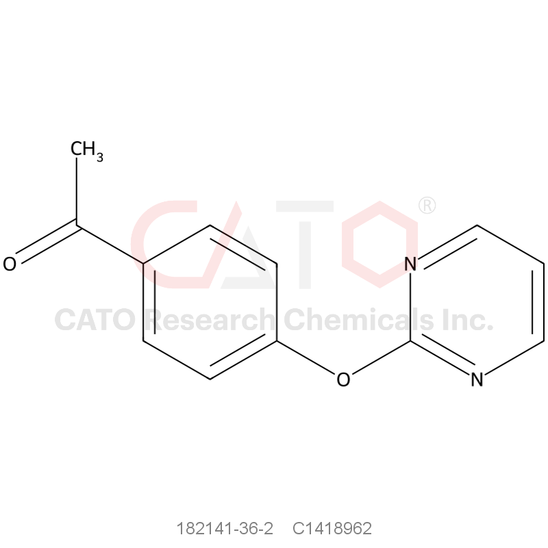 CAS No.:182141-36-2,1-(4-(Pyrimidin-2-yloxy)phenyl)ethan-1-one