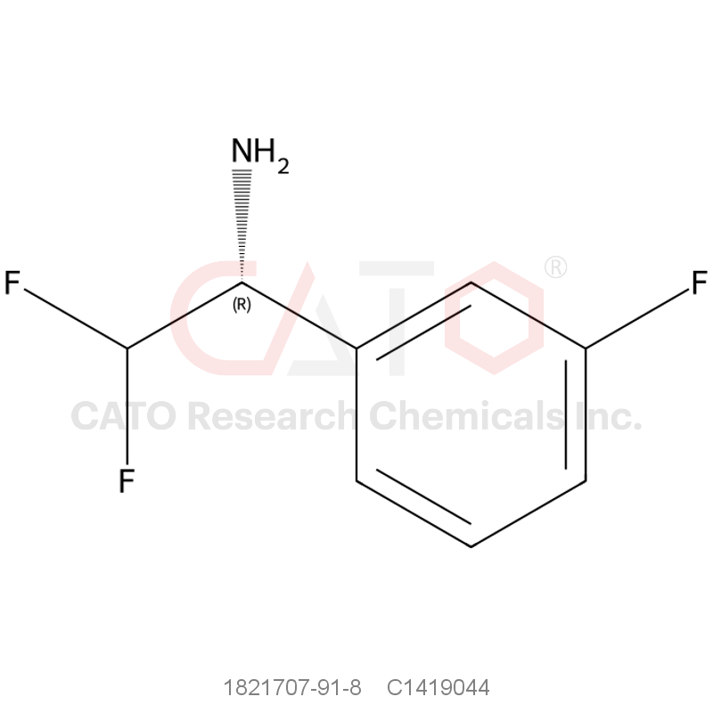 CAS No.:1821707-91-8,(R)-2,2-Difluoro-1-(3-fluorophenyl)ethanamine