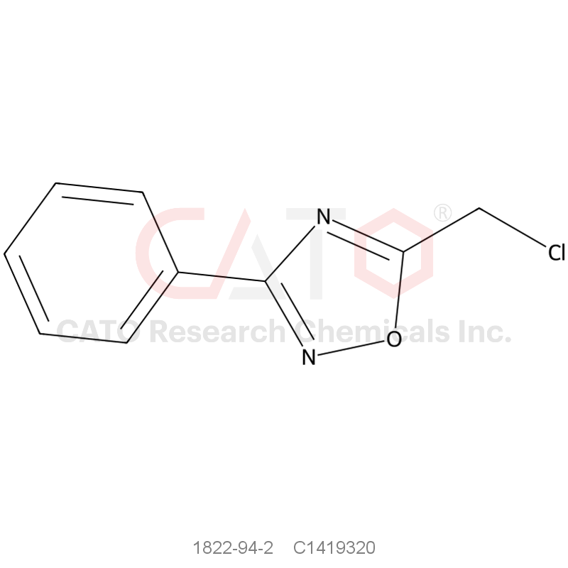 CAS No.:1822-94-2,5-(Chloromethyl)-3-phenyl-1,2,4-oxadiazole