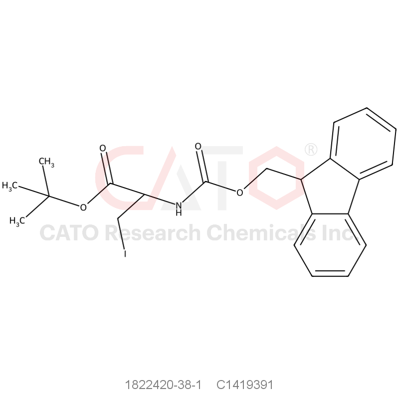 CAS No.:1822420-38-1,Alanine, n-[(9h-fluoren-9-ylmethoxy)carbonyl]-3-iodo-, 1,1-dimethylethyl ester