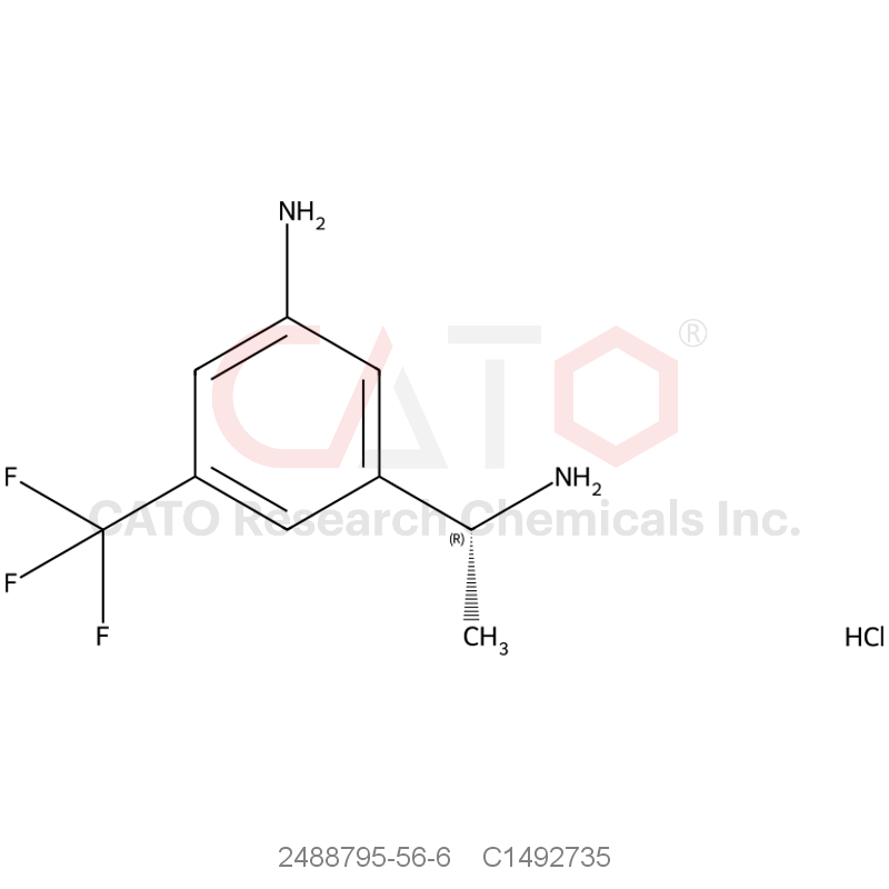 CAS No.:2488795-56-6,(R)-3-(1-Aminoethyl)-5-(trifluoromethyl)aniline (hydrochloride)