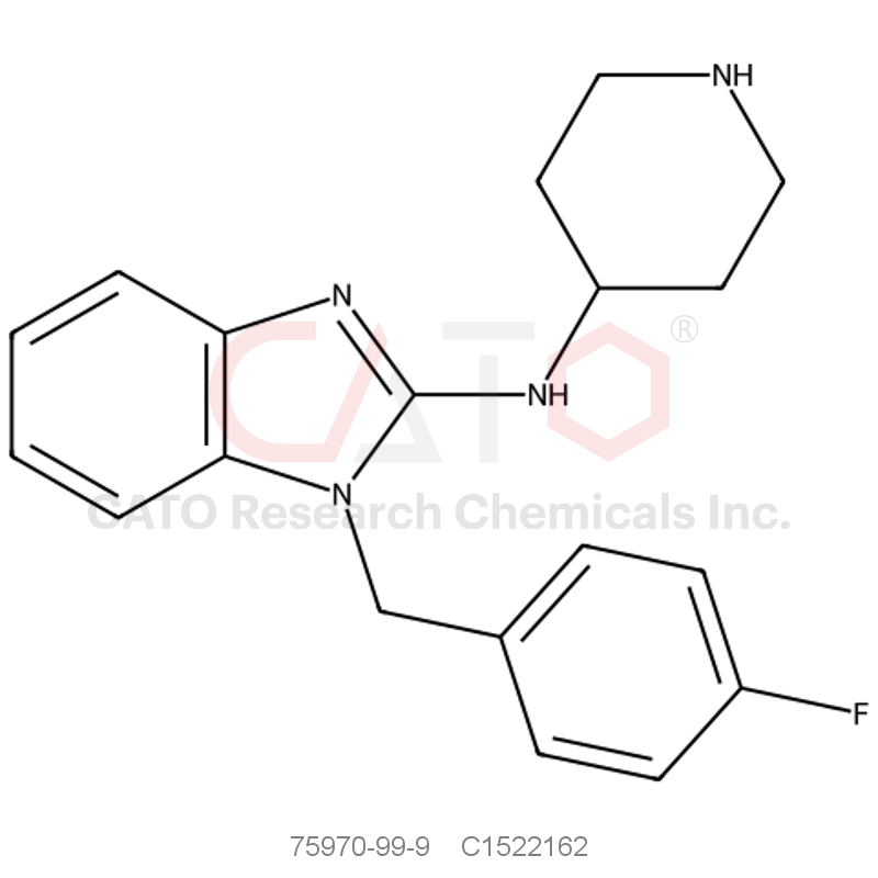 CAS No.:75970-99-9,1-(4-Fluorobenzyl)-N-(piperidin-4-yl)-1H-benzo[d]imidazol-2-amine