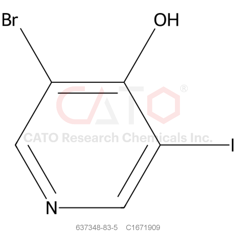 CAS No.:637348-83-5,3-Bromo-5-iodopyridin-4-ol