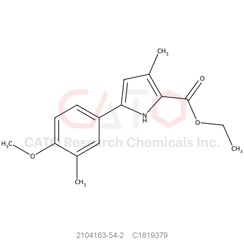 CAS No.:2104163-54-2,Ethyl 5-(4-methoxy-3-methylphenyl)-3-methyl-1H-pyrrole-2-carboxylate