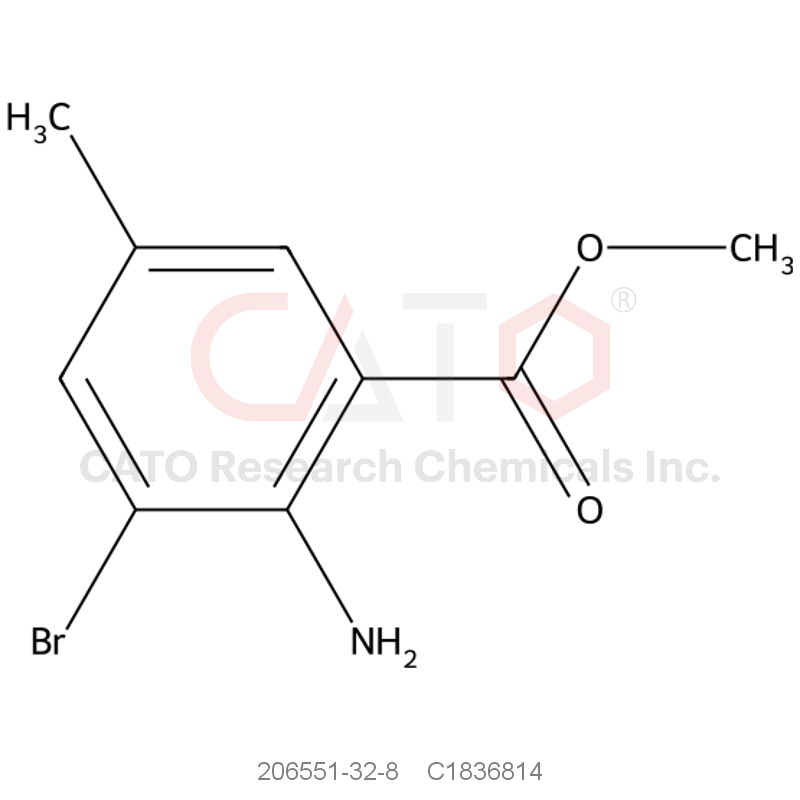 CAS No.:206551-32-8,Methyl 2-amino-3-bromo-5-methylbenzoate