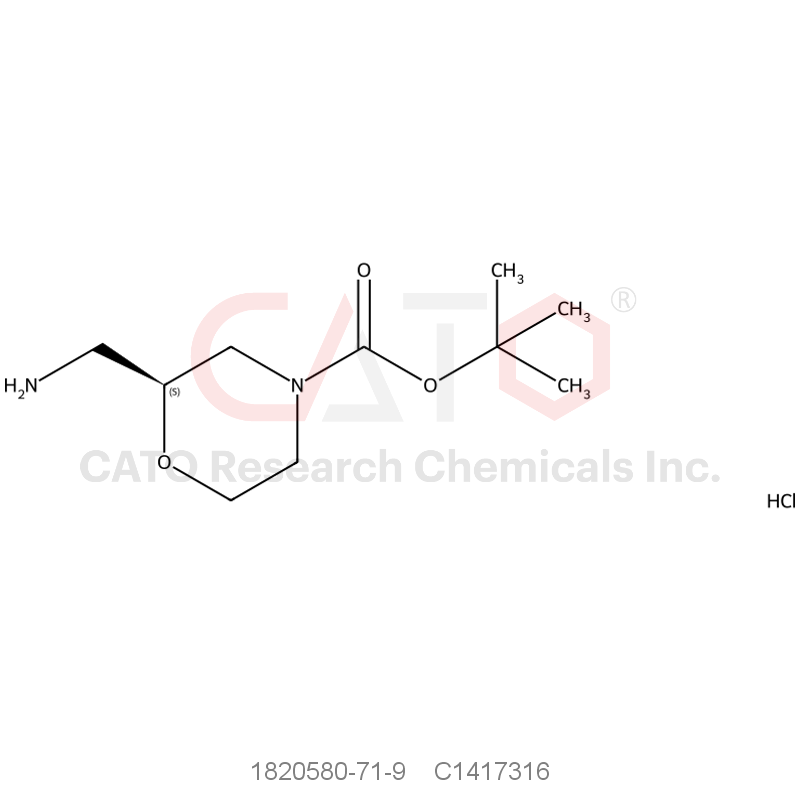CAS No.:1820580-71-9,(S)-N-Boc-2-aminomethylmorpholine hydrochloride