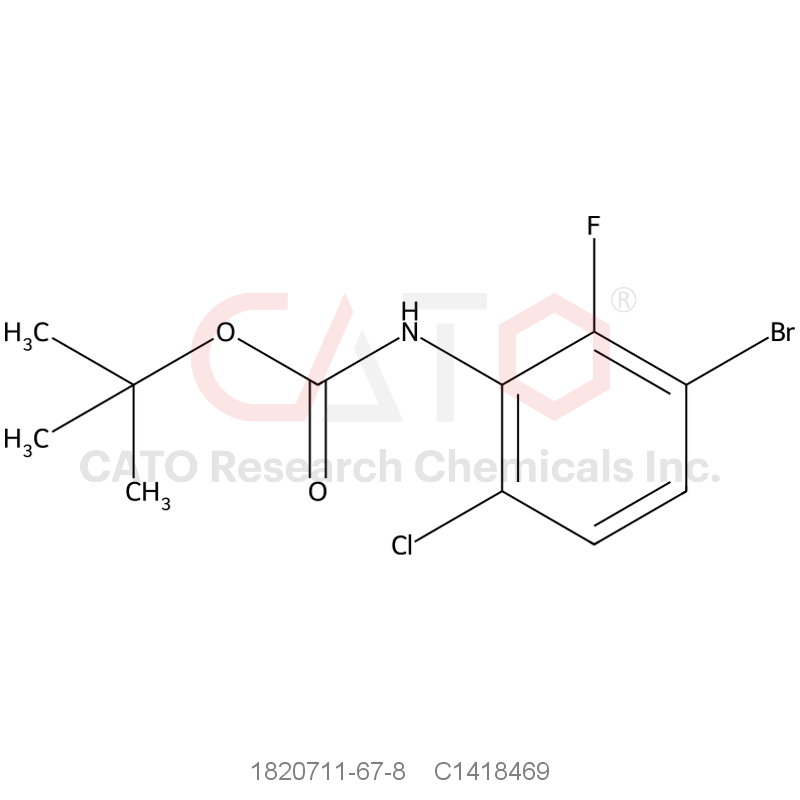 CAS No.:1820711-67-8,tert-Butyl (3-bromo-6-chloro-2-fluorophenyl)carbamate