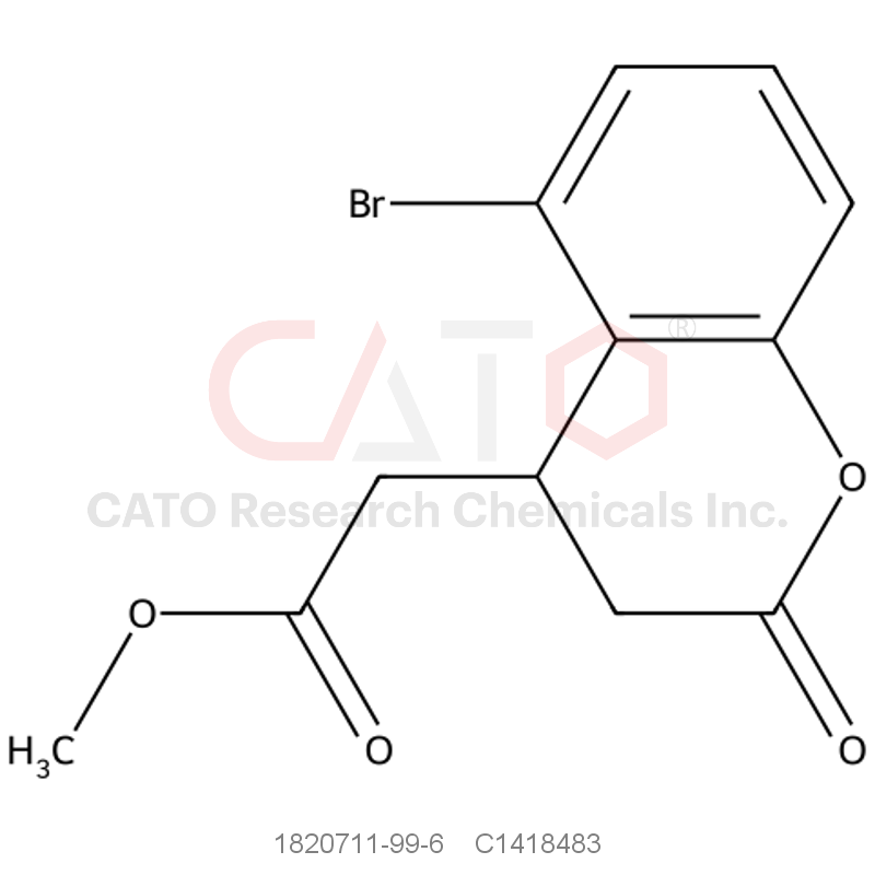CAS No.:1820711-99-6,Methyl 2-(5-bromo-2-oxo-3,4-dihydro-1-benzopyran-4-yl)acetate