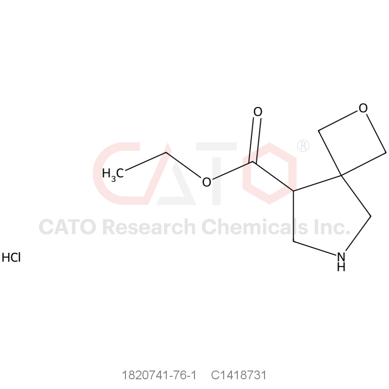 CAS No.:1820741-76-1,Ethyl 2-oxa-6-azaspiro[3.4]Octane-8-carboxylate hydrochloride