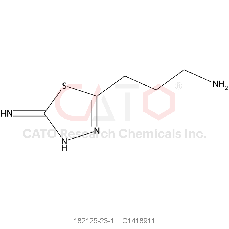 CAS No.:182125-23-1,3-(5-Imino-4,5-dihydro-1,3,4-thiadiazol-2-yl)propan-1-amine