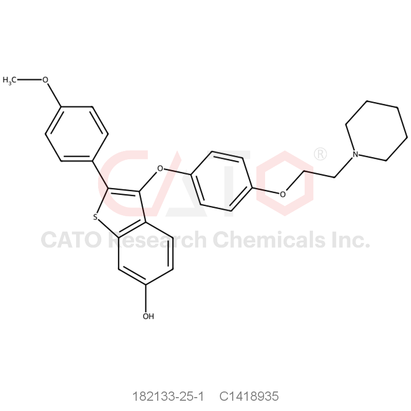 CAS No.:182133-25-1,E569WG6E60
182133-25-1
Arzoxifene [INN]
2-(p-Methoxyphenyl)-3-(p-(2-piperidinoethoxy)phenoxy)benzo(b)thiophene-6-ol
Benzo(b)thiophene-6-ol, 2-(4-methoxyphenyl)-3-(4-(2-(1-piperidinyl)ethoxy)phenoxy)-
Arzoxifene
LY 353381
UNII-E569WG6E60