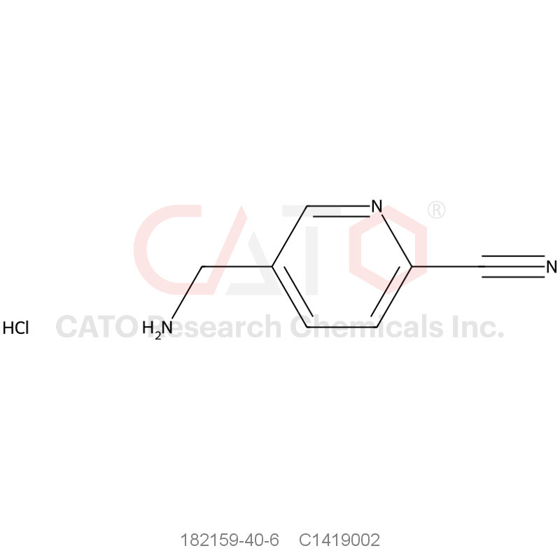 CAS No.:182159-40-6,5-(Aminomethyl)picolinonitrile hydrochloride