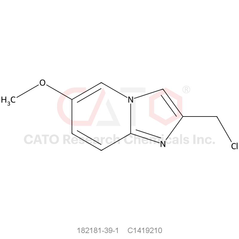 CAS No.:182181-39-1,2-(chloromethyl)-6-methoxy-imidazo[1,2-a]pyridine