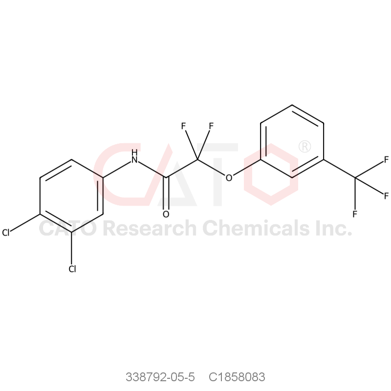 CAS No.:338792-05-5,N-(3,4-dichlorophenyl)-2,2-difluoro-2-(3-(trifluoromethyl)phenoxy)acetamide