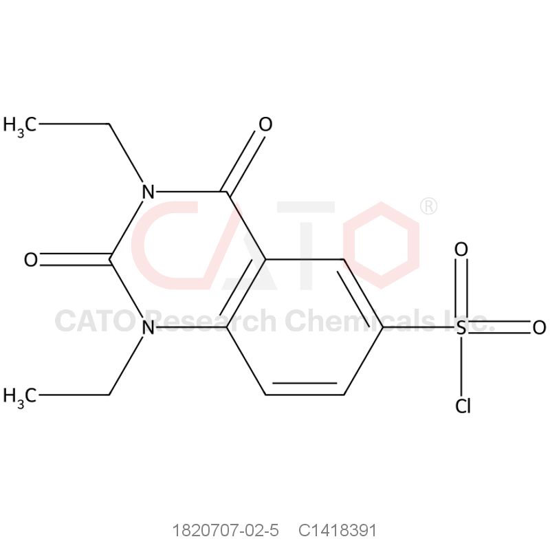 CAS No.:1820707-02-5,1,3-Diethyl-2,4-dioxo-1,2,3,4-tetrahydroquinazoline-6-sulfonyl chloride