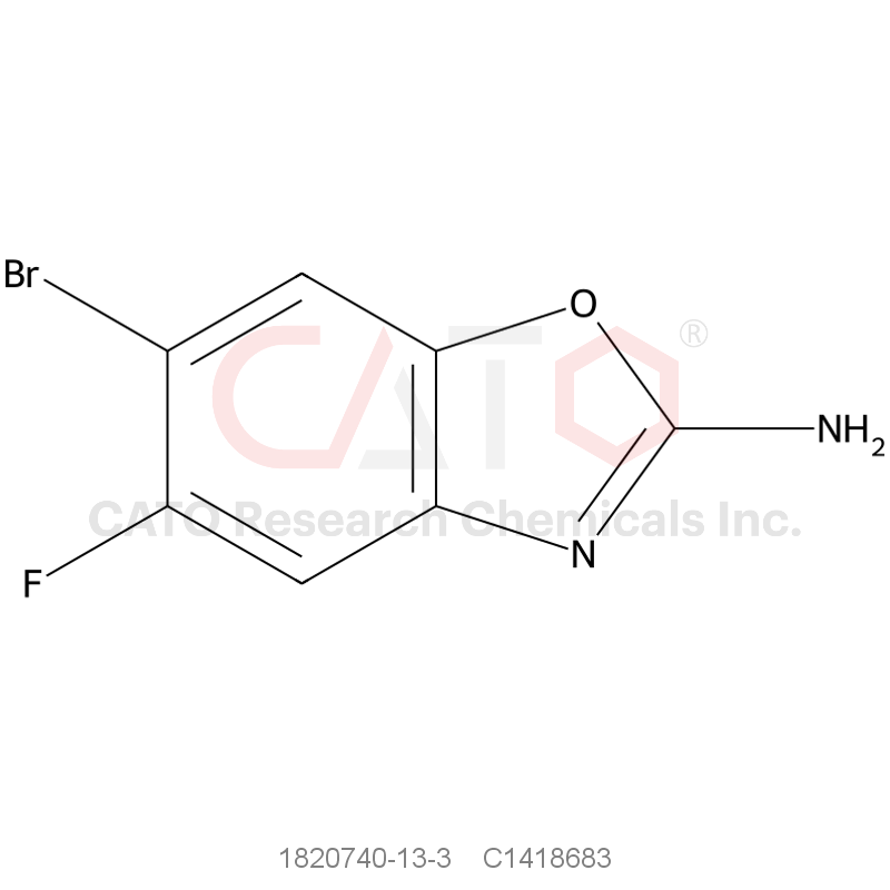 CAS No.:1820740-13-3,6-Bromo-5-fluoro-1,3-benzoxazol-2-amine