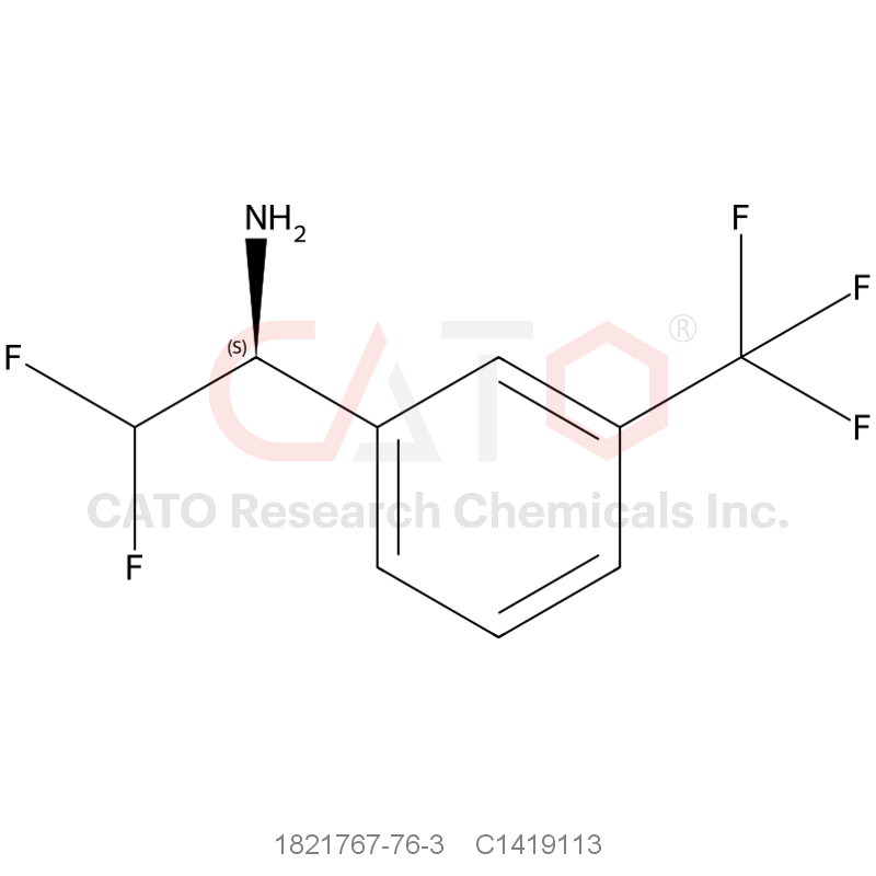 CAS No.:1821767-76-3,(S)-2,2-Difluoro-1-(3-(trifluoromethyl)phenyl)ethan-1-amine