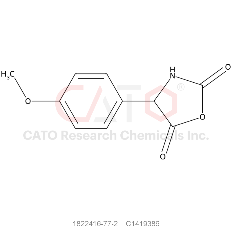 CAS No.:1822416-77-2,4-(4-Methoxyphenyl)oxazolidine-2,5-dione