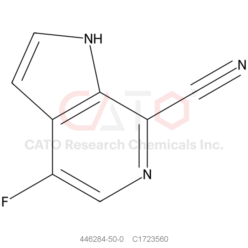 CAS No.:446284-50-0,4-氟-1H-吡咯并[2,3-c]吡啶-7-甲腈