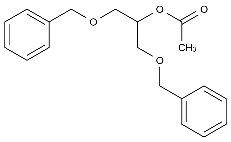 1,3-双（苄氧基）丙-2-基乙酸酯 1,3-bis(benzyloxy)propan-2-yl acetate CAS 137500-29-9 结构式 Chemical Structure
