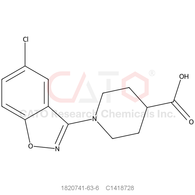 CAS No.:1820741-63-6,1-(5-chloro-1,2-benzoxazol-3-yl)piperidine-4-carboxylic acid