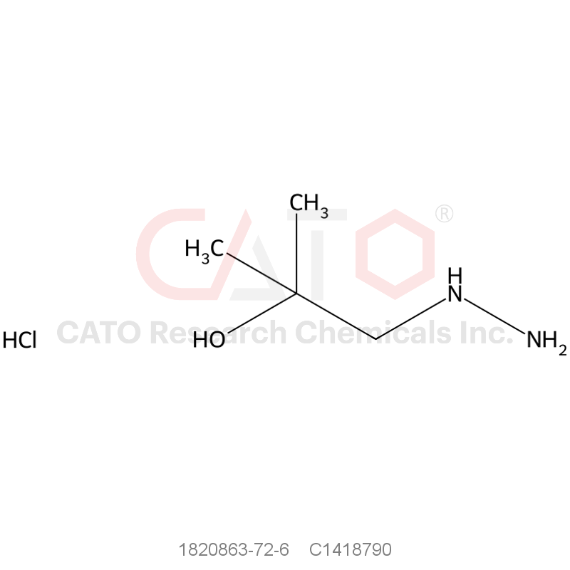 CAS No.:1820863-72-6,1-hydrazinyl-2-methylpropan-2-ol hydrochloride