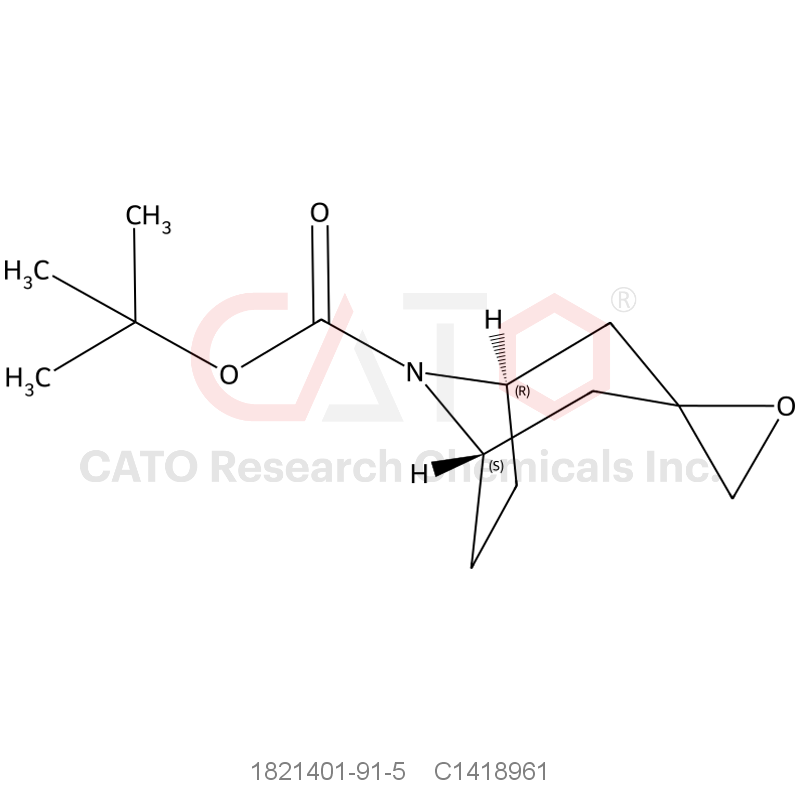 CAS No.:1821401-91-5,Tert-butyl (1R,5S)-8-azaspiro[bicyclo[3.2.1]Octane-3,2'-oxirane]-8-carboxylate