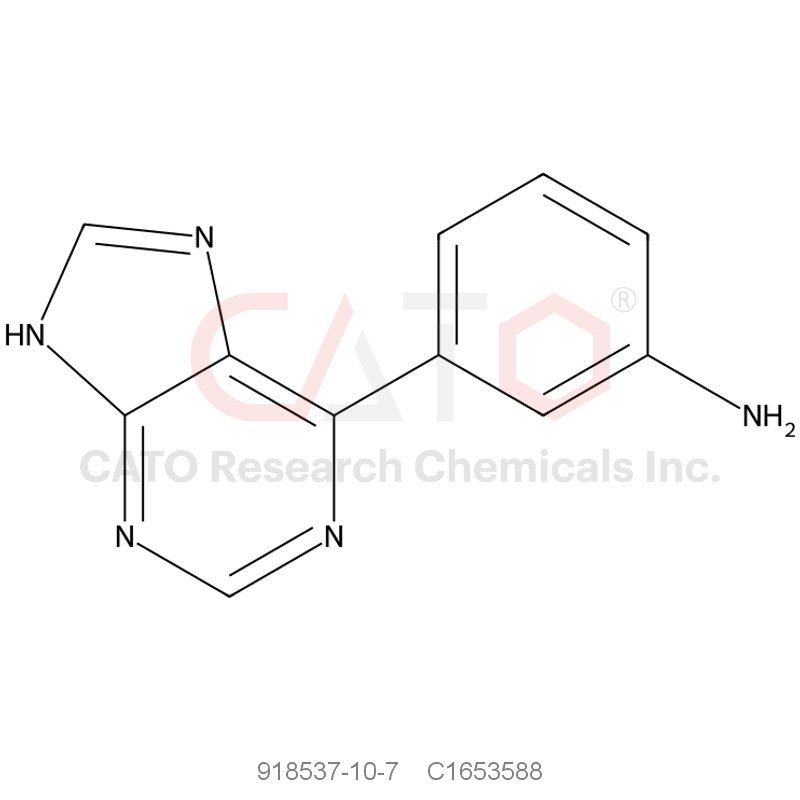 CAS No.:918537-10-7,3-(9H-Purin-6-yl)aniline