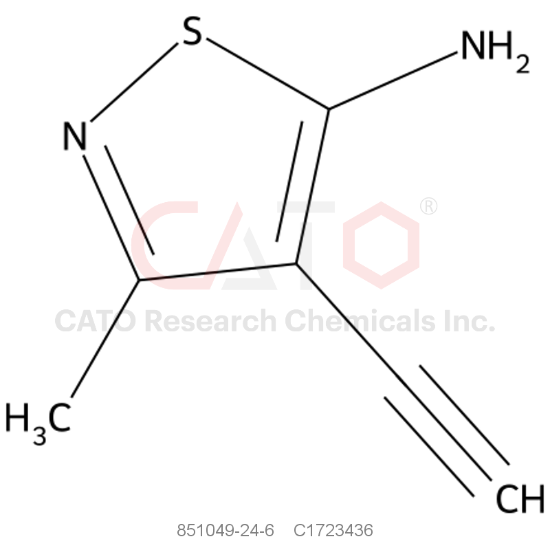 CAS No.:851049-24-6,4-ethynyl-3-methyl-1,2-thiazol-5-amine