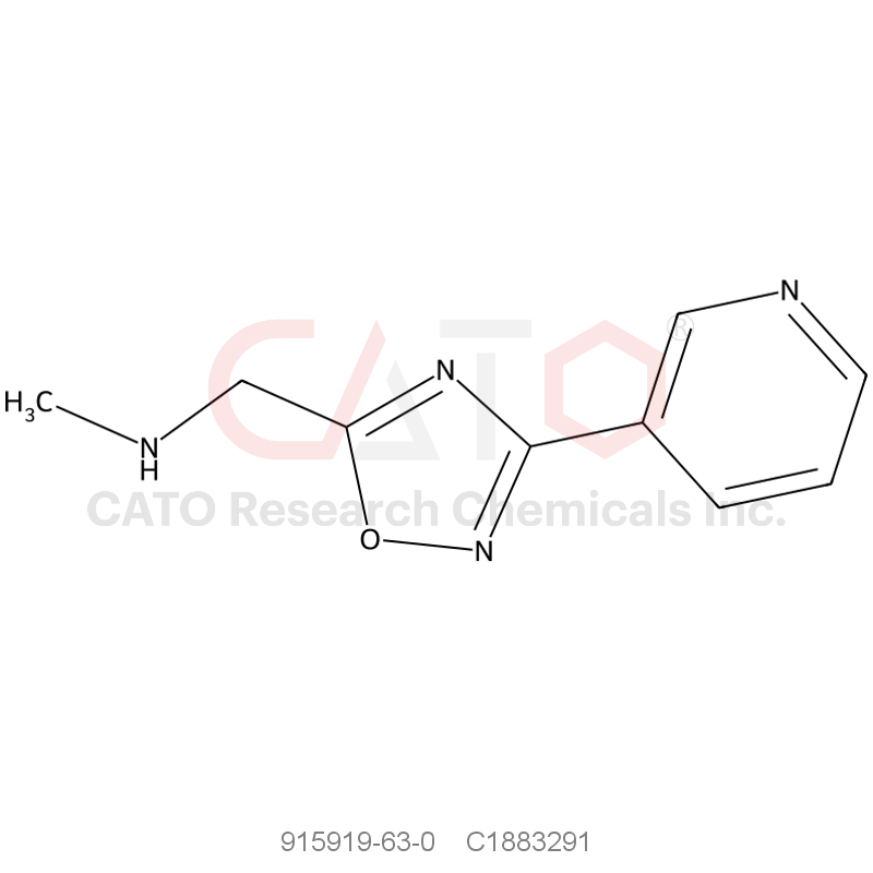 CAS No.:915919-63-0,n-Methyl-1-(3-(pyridin-3-yl)-1,2,4-oxadiazol-5-yl)methanamine