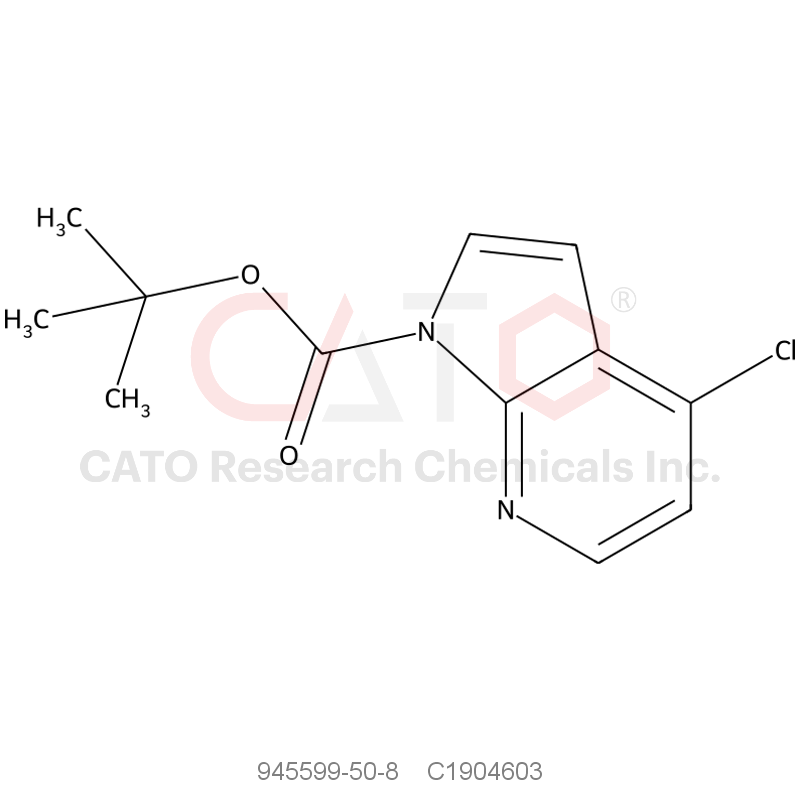 CAS No.:945599-50-8,tert-Butyl 4-chloro-1H-pyrrolo[2,3-b]pyridine-1-carboxylate