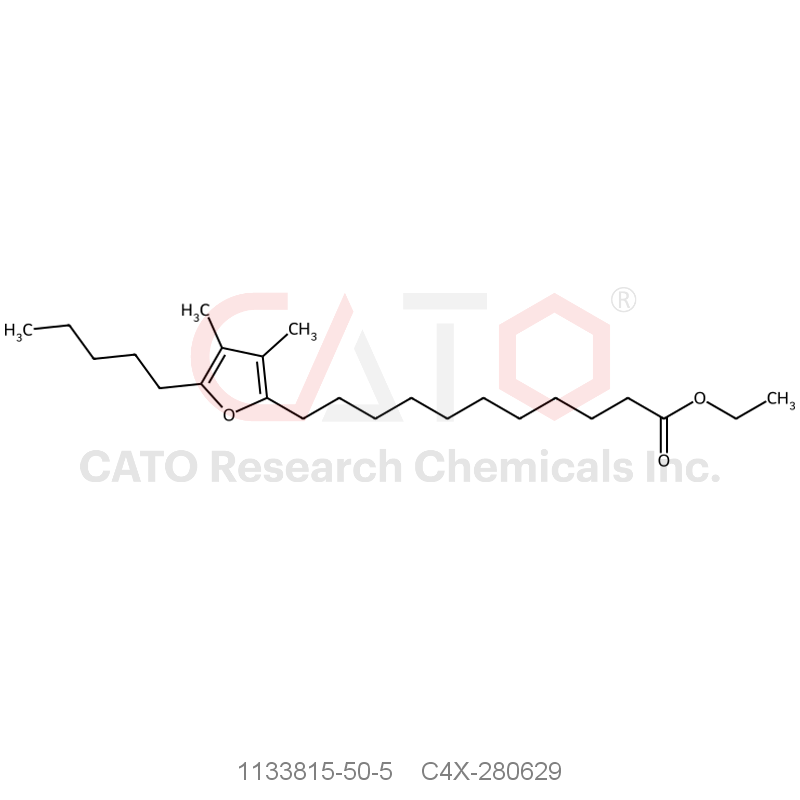 CAS No.:1133815-50-5,11-(3,4-二甲基-5-戊基呋喃-2-基)十一酸乙酯