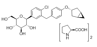 CAS No.:1800115-22-3（free base）,脯氨酸加格列净