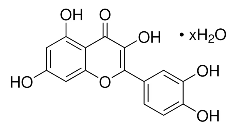 槲皮素x水合物 Quercetin Hydrate CAS 849061-97-8 结构式 Chemical Structure