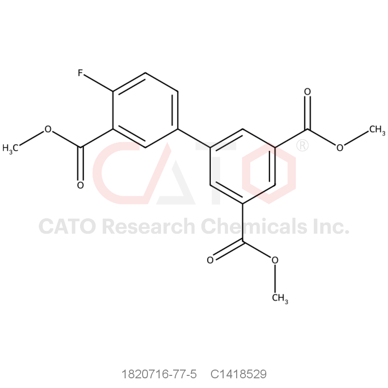 CAS No.:1820716-77-5,1,3-Dimethyl 5-[4-fluoro-3-(methoxycarbonyl)phenyl]benzene-1,3-dicarboxylate